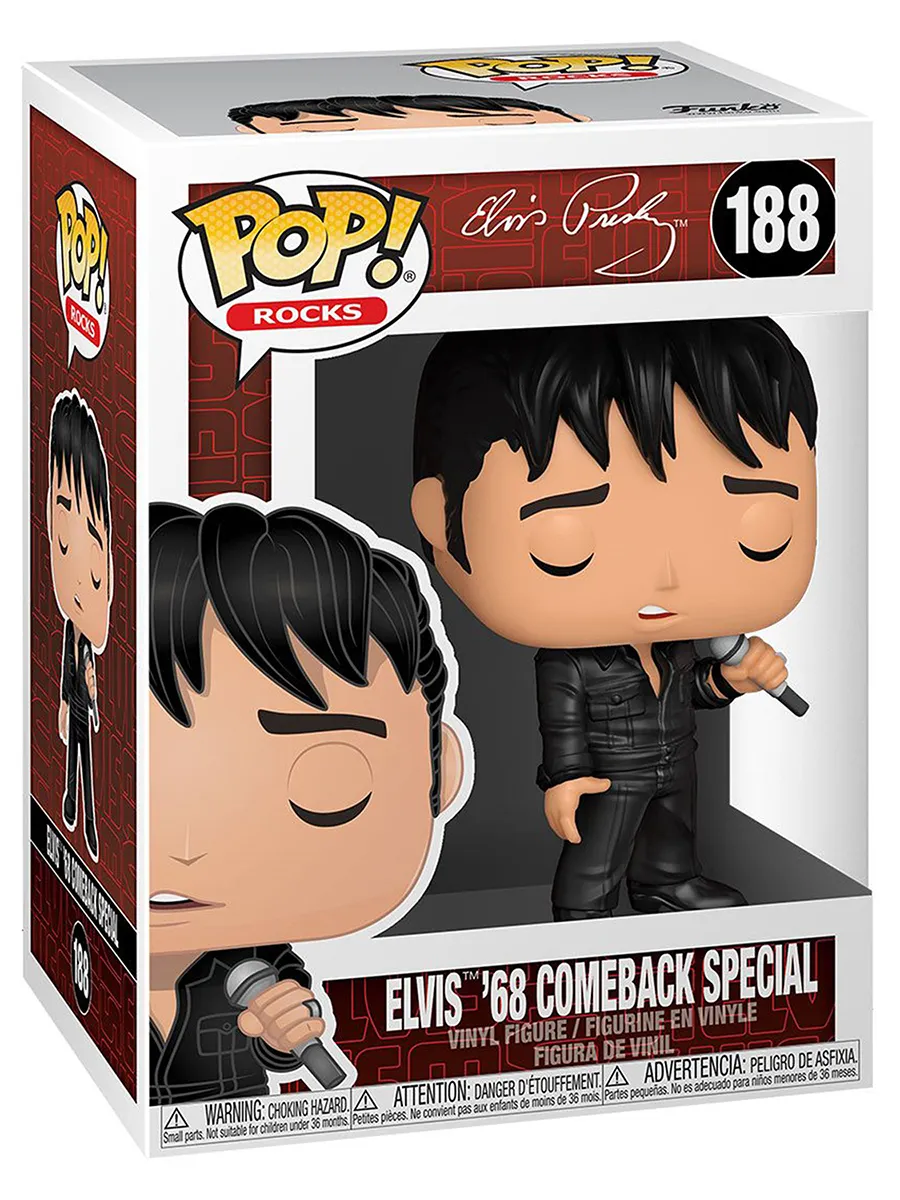 Фигурка Funko POP! Rocks Elvis Presley '68 Comeback Special