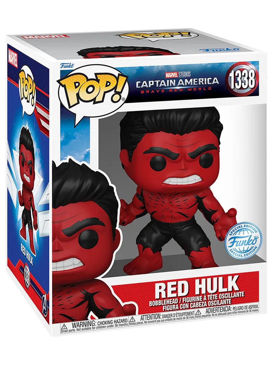 Фигурка Funko POP! Bobble Marvel Captain America Red Hulk Фигурка Funko POP! Bobble Marvel Captain America Red Hulk