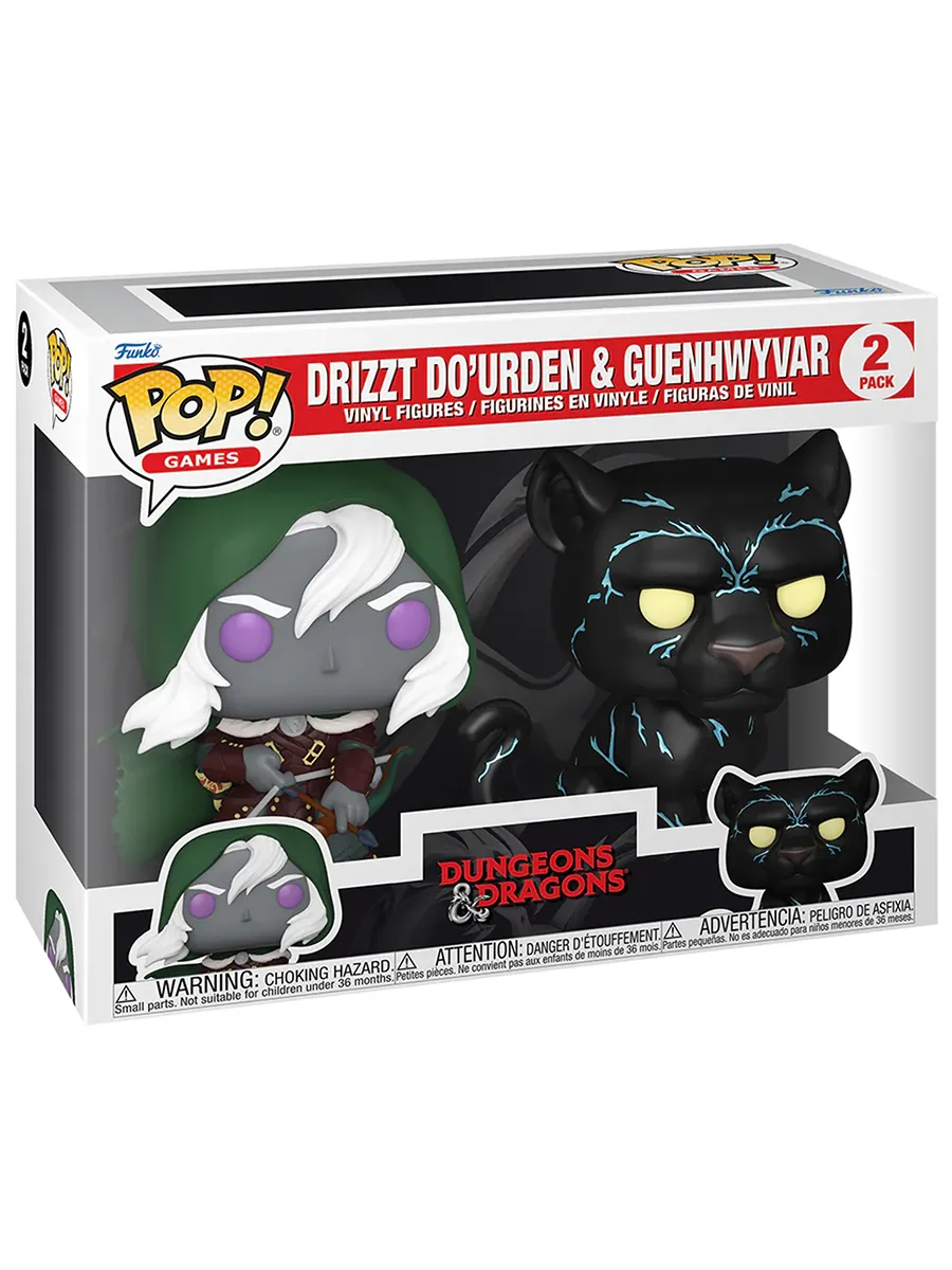 Фигурка Funko POP! Games D&D S2 Drizzt and Guenhwyvar 2PK Фигурка Funko POP! Games D&D S2 Drizzt and Guenhwyvar 2PK