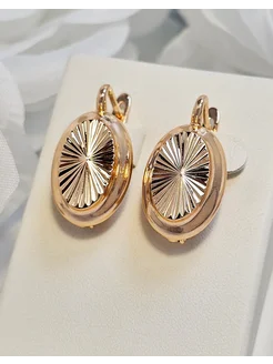 Серьги винтажные СССР ажурные крупные женские бижутерия