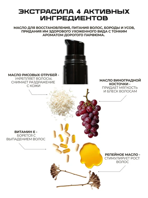 SHOTAMI Масло для бороды смягчающее, вариант, фото 3