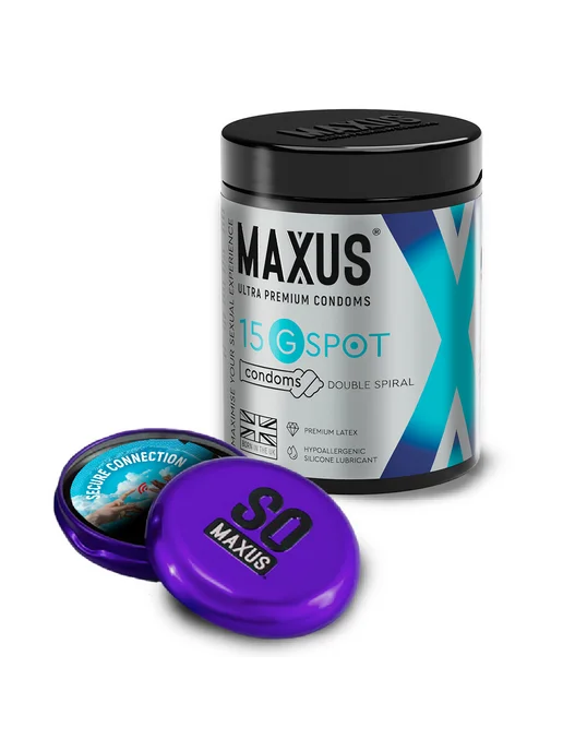 Maxus G-Spot X-Edition, 15 шт — презервативы с двойной спиралью, 15 шт, фото 3