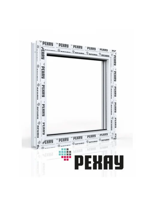 РЕХАУ Окно ПВХ BLITZ 800х600 мм (ВхШ) белое, 2-кам, глухое, 700x700 мм, фото 3