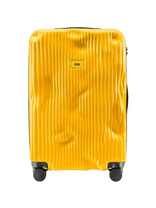 Crash Baggage Чемодан Stripe Medium чёрный (CB152 001), желтый, фото 2
