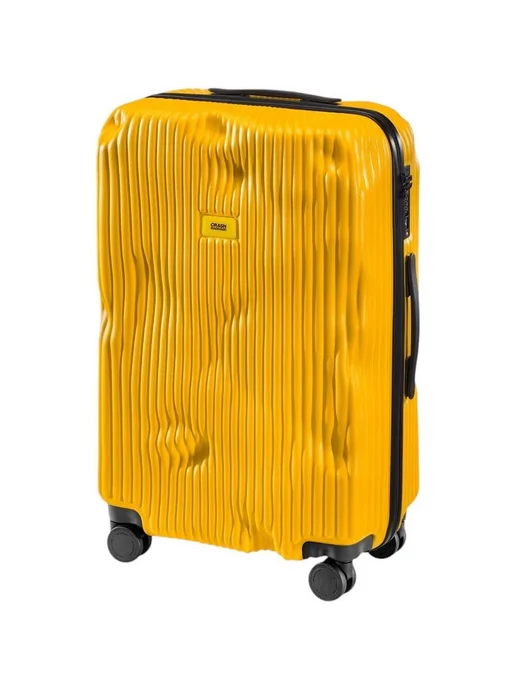 Crash Baggage Чемодан Stripe Medium чёрный (CB152 001), желтый, фото 3
