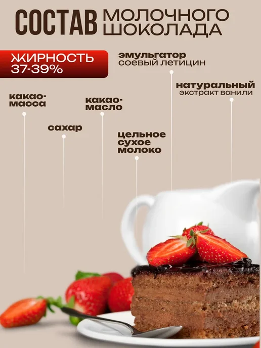 Irca Шоколад кондитерский молочный 1 кг, 5 кг, фото 3
