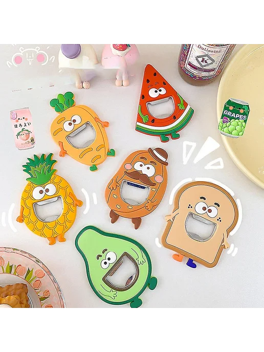 Креативный магнит-открывашка для пива Цв toast, вариант, фото 5