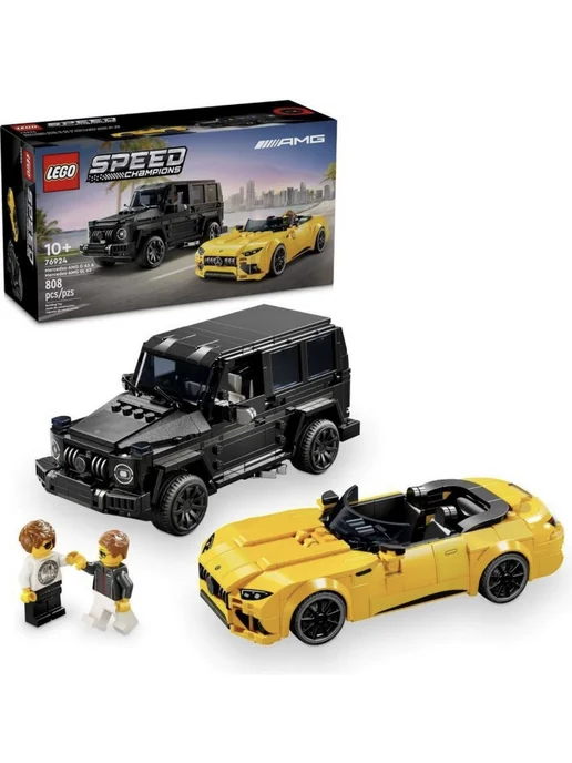 LEGO Конструктор Speed Champions Mercedes-AMG G 63 и SL 63, 76924, черный, фото 3