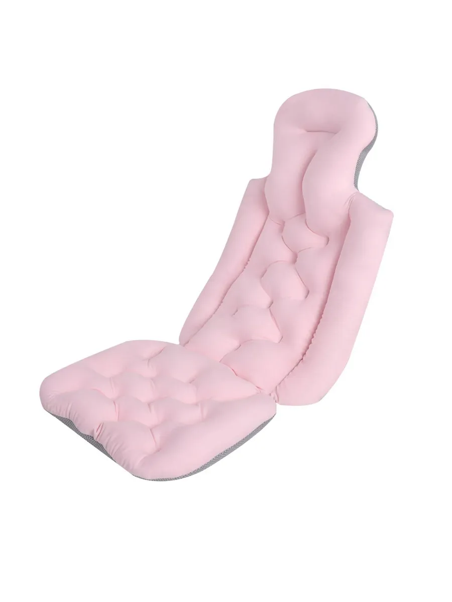 Подушка для ванны с опорой для шеи/Цв.:Розовый