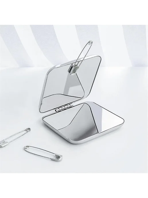 Складное зеркало для макияжа 2 в 1 Р Прямоугольный Большой, вариант, фото 2