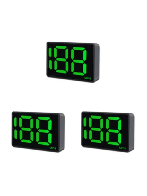 Цифровой спидометр для авто из ABS Цв MPH-USB 3Set, вариант, фото 3