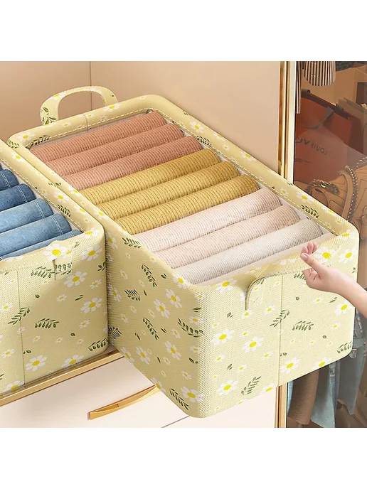 Складная коробка 47x28x20 см синяя Р Style A Цв Blue, 47x28x20 см, фото 2