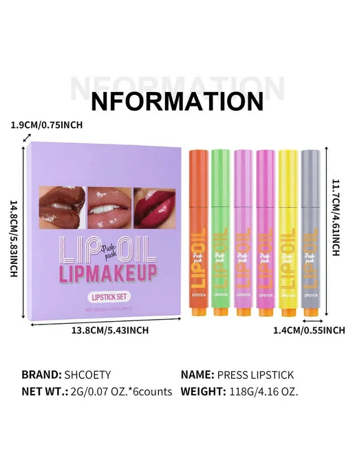 Набор косметики тинт помада блеск, вариант, фото 3