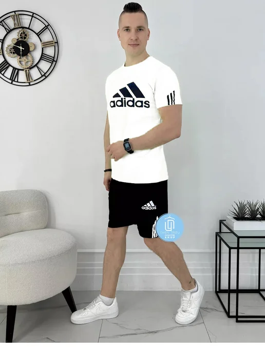 T FASHION Спортивная одежда с шортами, белый, фото 2
