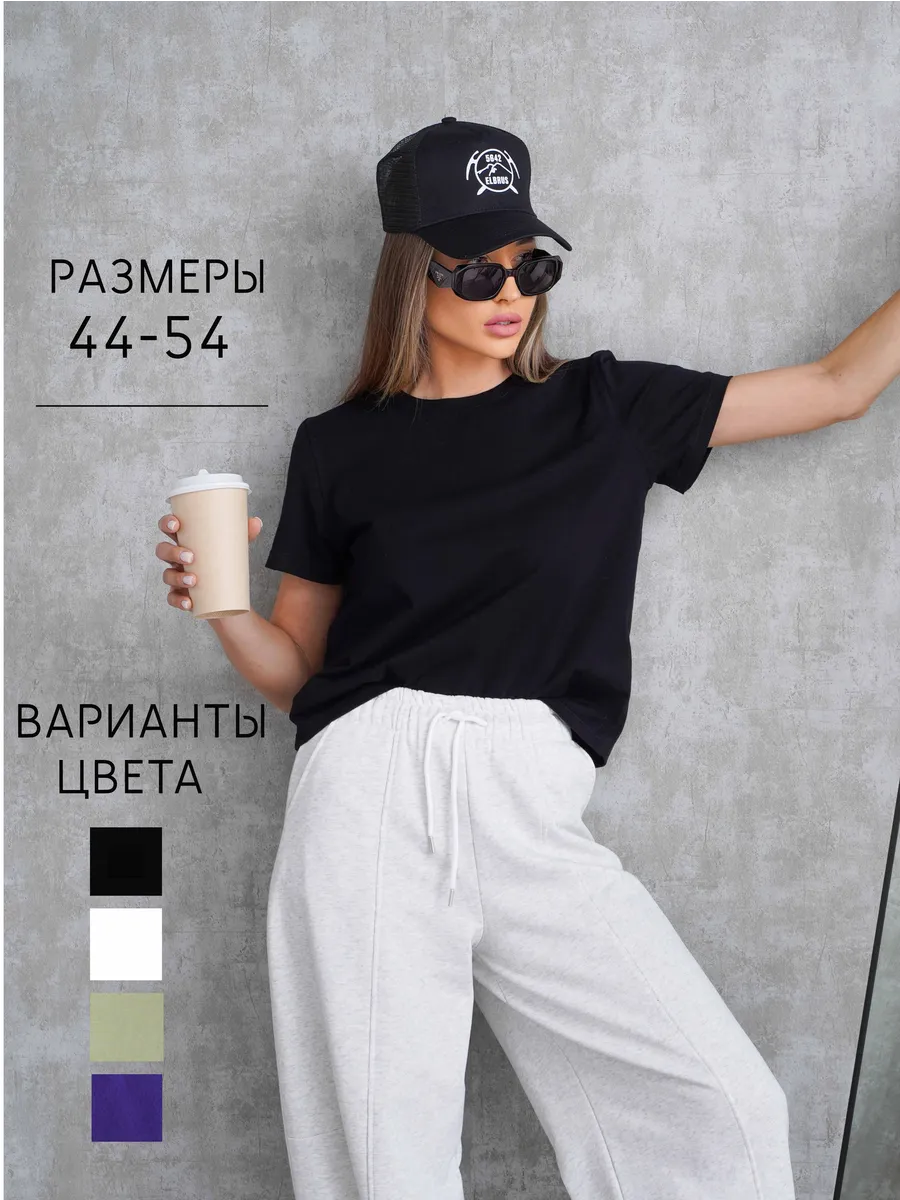 Футболка базовая черная