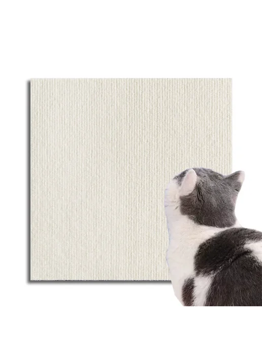 PetsCats Самоклеящаяся когтеточка для кошки настенная угловая, белый, фото 5