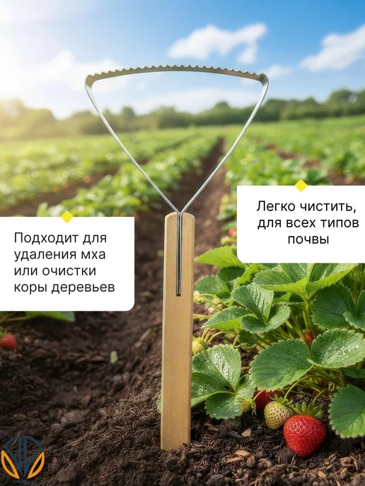 AHouseAll Рыхлитель полольник петлевой для сорняков ручной садовый, серый, фото 2