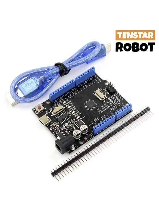 Tenstar Robot Контроллер Arduino UNO R3 на CH340 Type-C + кабель, вариант