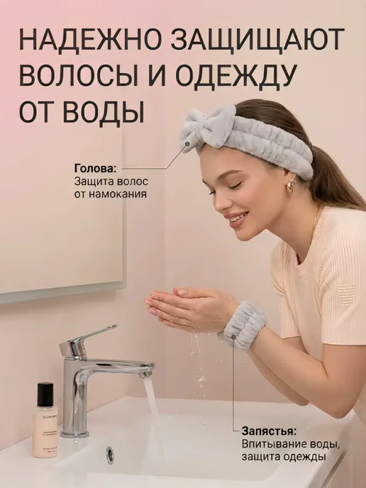 Набор для ухода лица спонжи для макияжа пуховки, коричневый, фото 3