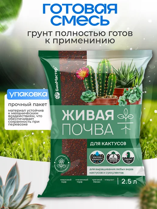 БиоМастер/Агроперлит,Перлит Грунт для кактусов и суккулентов, вариант, фото 2