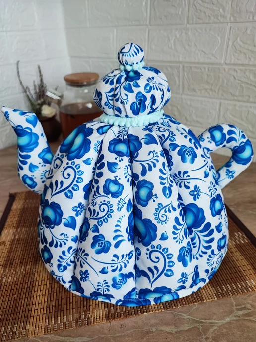 Sova.NN Грелка на чайник "Узорное наследие", синий, фото 5