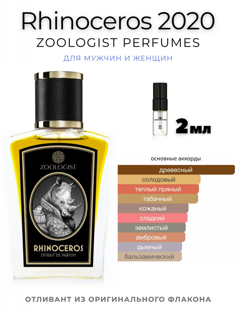 ZOOLOGIST PERFUMES Rhinoceros 2020 Пробник мл Отливант Hobby
