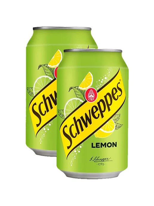 Schweppes Напиток газированный со вкусом лимона, 2 шт. по 330 мл, 2 шт, 330 мл, фото 2