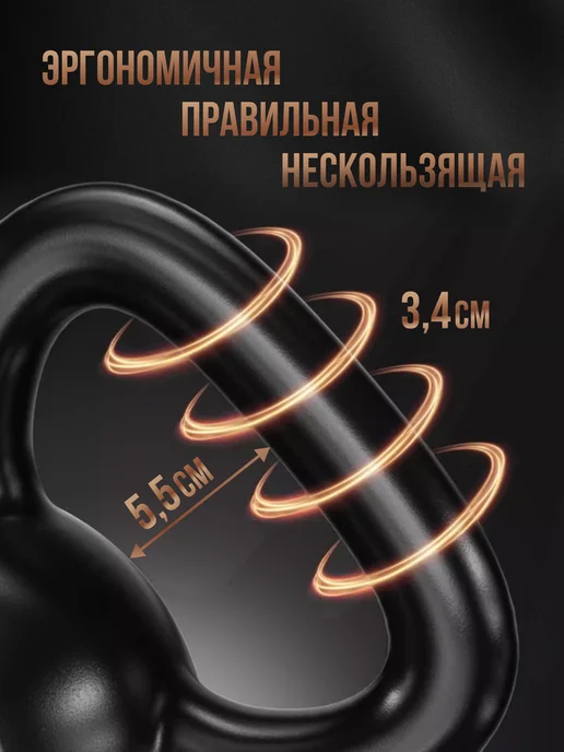 Титан Гиря чугунная 16 кг любительская, 16 кг, фото 2