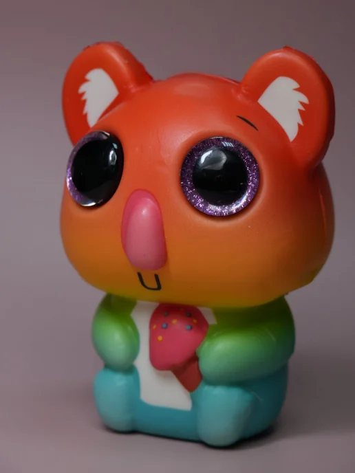 DECORICA TOYS Игрушка сквиш мягкая Коала большая, оранжевый, фото 6