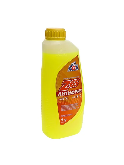 AGA Антифриз желтый -65C 10кг Antifreeze Z65, 946 мл