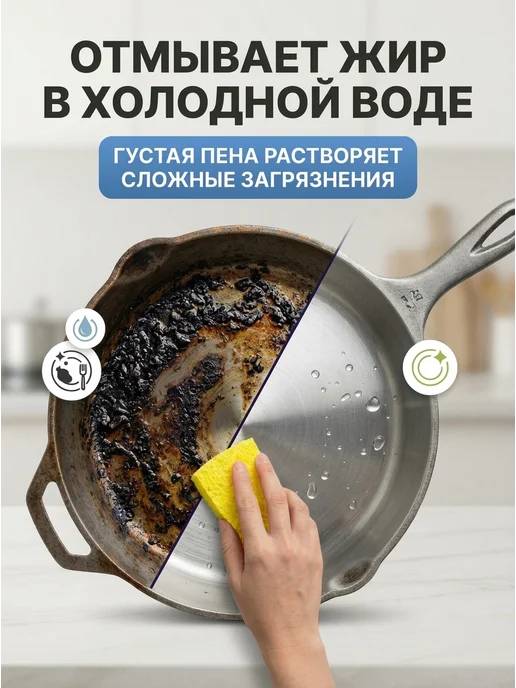 KITTO Средство для мытья посуды 5 литров Алое Вера, 5 л, фото 3