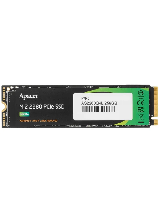 Apacer Накопитель SSD M.2 AP256GAS2280Q4L-1, 256GB, 256 ГБ