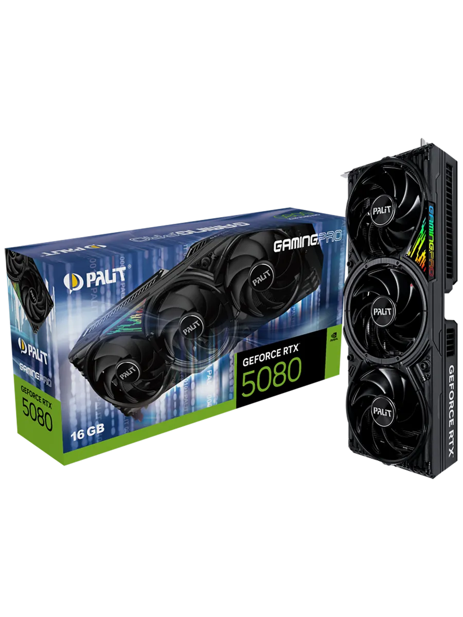 Palit Видеокарта RTX 5080 16 ГБ RTL (NE75080019T2-GB2031A)