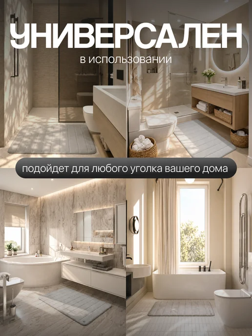 Carnero Коврик для ванной большой размер 120х80, 120x80, фото 7