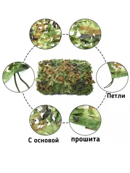 Чанг Ли Маскировочная сеть 3х5 камуфляжная военная сетка для охоты, 3x5, фото 2