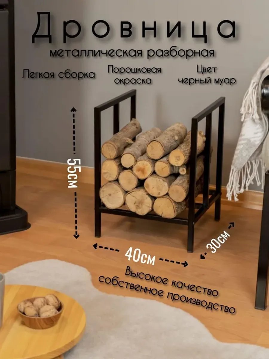 Дровница, подставка для дров разборная В стиле лофт