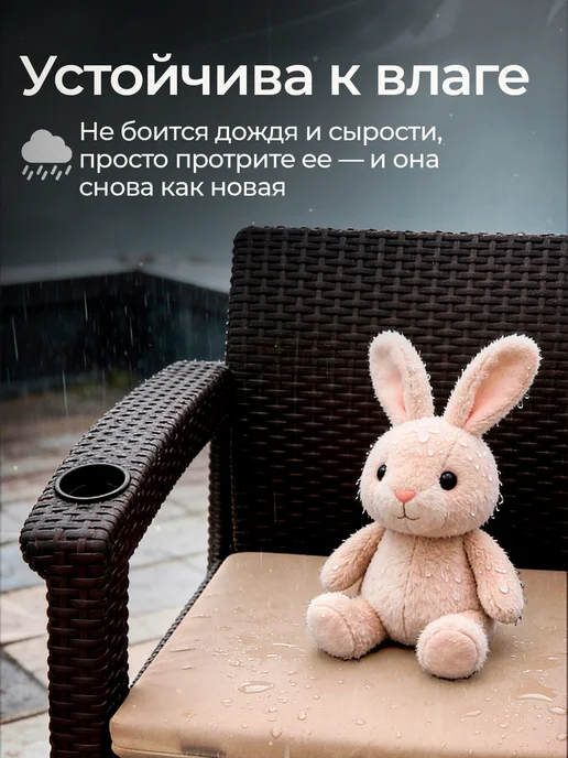 HomlyGreen Комплект садовой мебели диван, стол 153х79 и 4стула, бежевый, фото 4