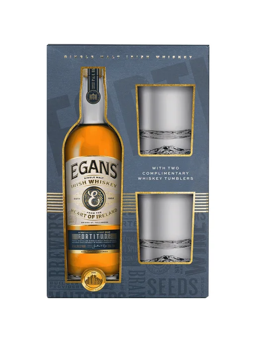 Egan's Виски Fortitude 0,7л в подарочной упаковке+2 стакана, 700 мл