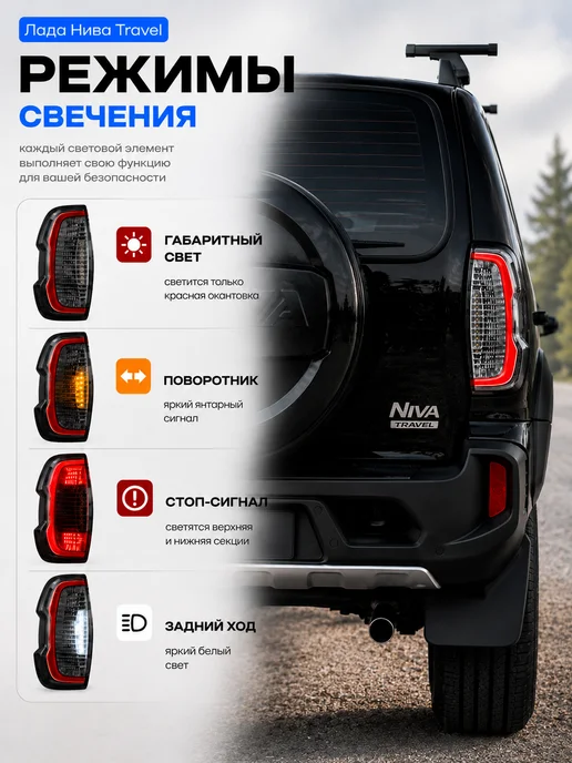 АвтоКомпоненты Задний фонарь правый Нива Travel (светлый), вариант, фото 4
