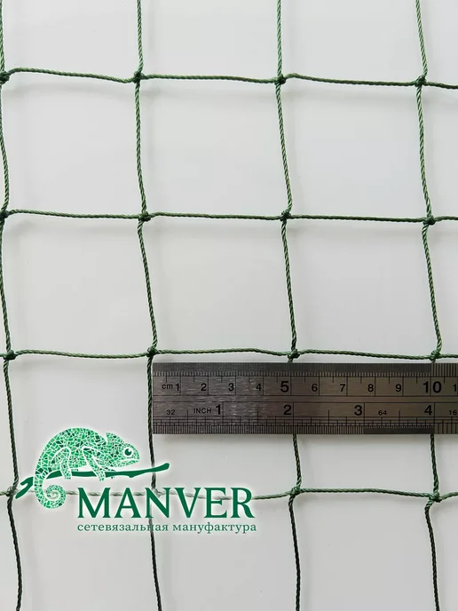 MANVER Основа для маскировочной сети 3х6м, зеленая со шнуром, 6 м, фото 5