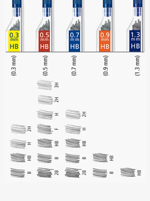 Staedtler Грифели твердость HB 0,7 мм, серый, фото 2