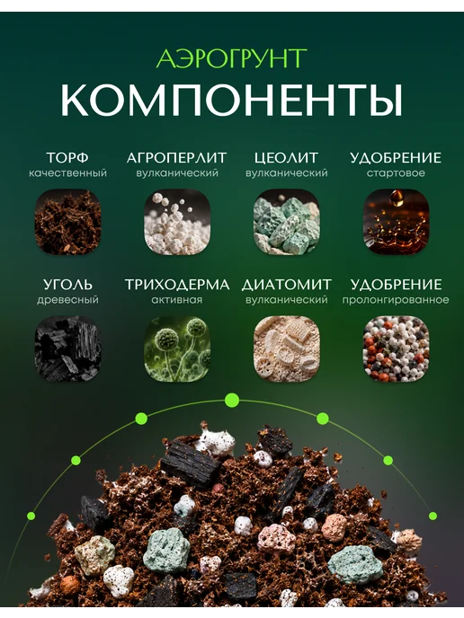Аэро грунт для растений авторский 5 литров, 5 л, фото 4