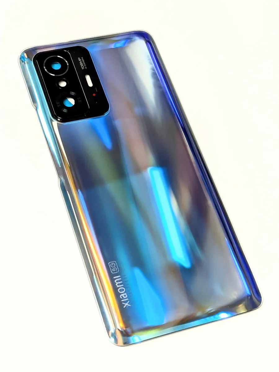 Xiaomi 11T, 11T Pro Задняя крышка со стеклами камеры голубая