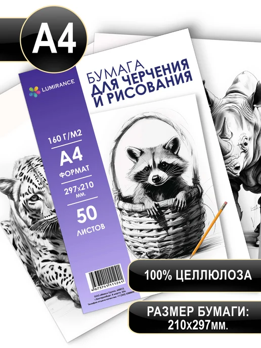 Бумага Lumirance A4, 160 г/м², 50 листов, фото 2