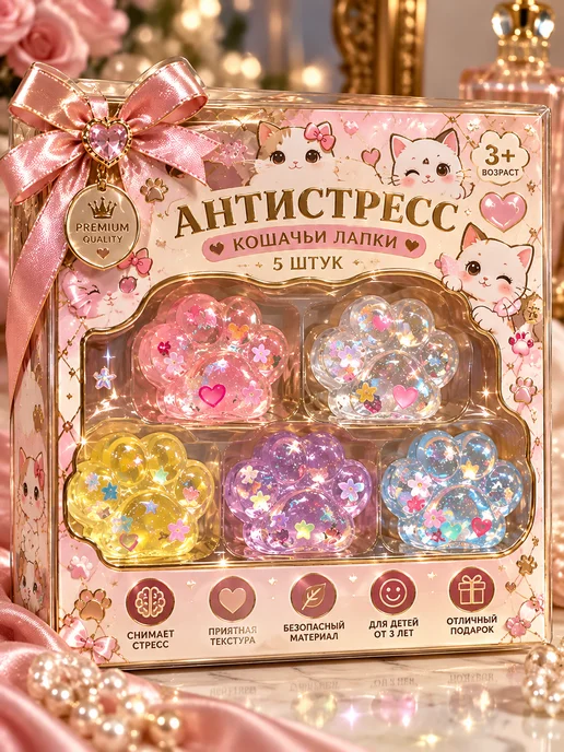 umra Store Таба лапки набор прозрачные лапы сквиш антистресс 15 шт, 15 шт, фото 3