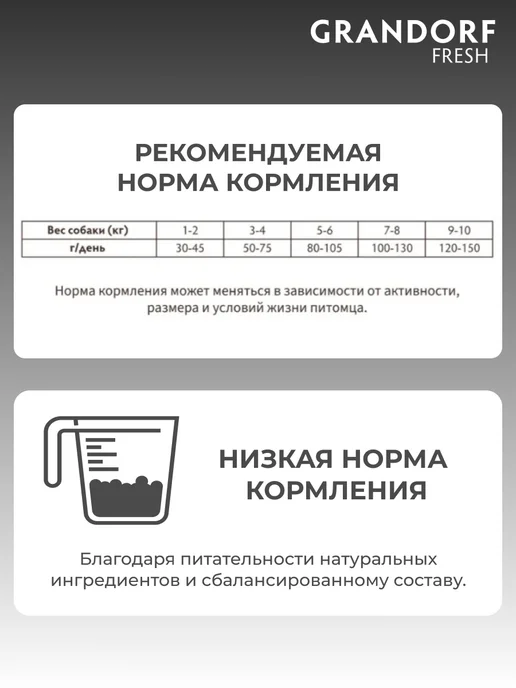 Сухой корм Grandorf' Батат для собак, лосось, 1 кг, фото 8