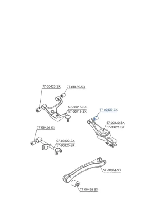 STELLOX Сайлентблок Suzuki Grand Vitara 06>, вариант