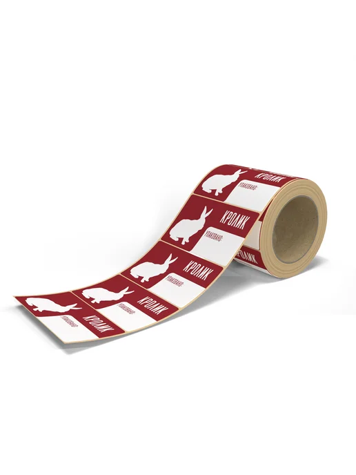 FLEX-N-ROLL Этикетки 58x30 для заморозки, принт кролик, 300 шт, 58x30, 300 шт, фото 2