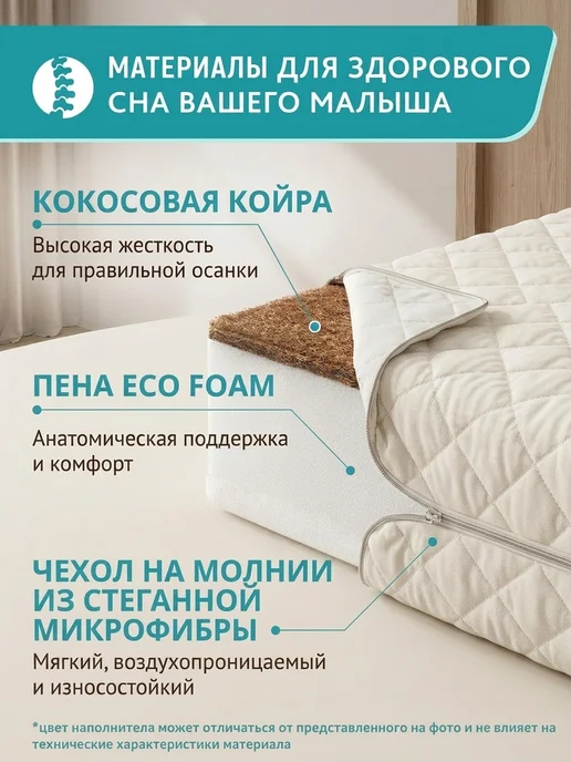 Gloria Матрас 110x60 см, 110x60 см, фото 2