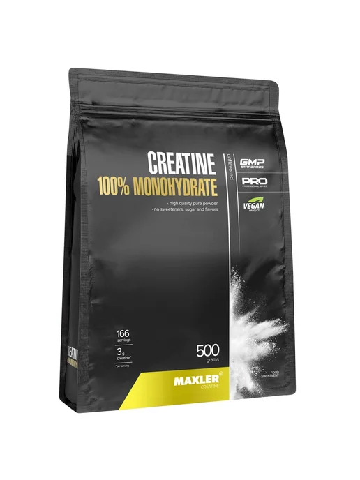 MAXLER Креатин моногидрат Creatine 500 гр. пакет, 500 г, фото 4